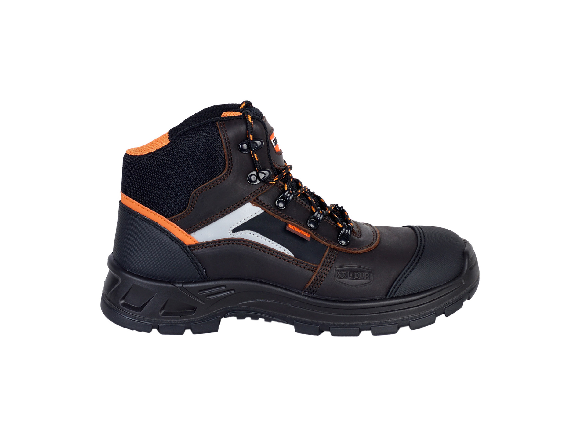 Chaussures de sécurité hautes SOLIDUR Alpha cuir S3